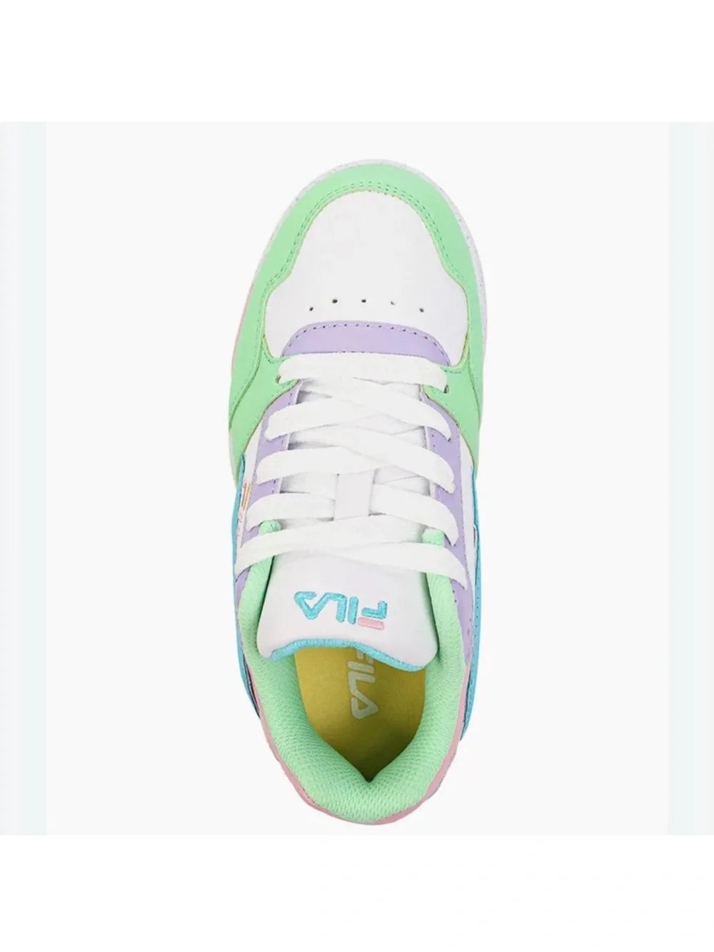 FILA Kids Pastel Green Pink Blue Athletic Chunky Sneaker